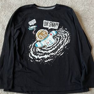 Old Navy long sleeve holiday graphic t- shirt